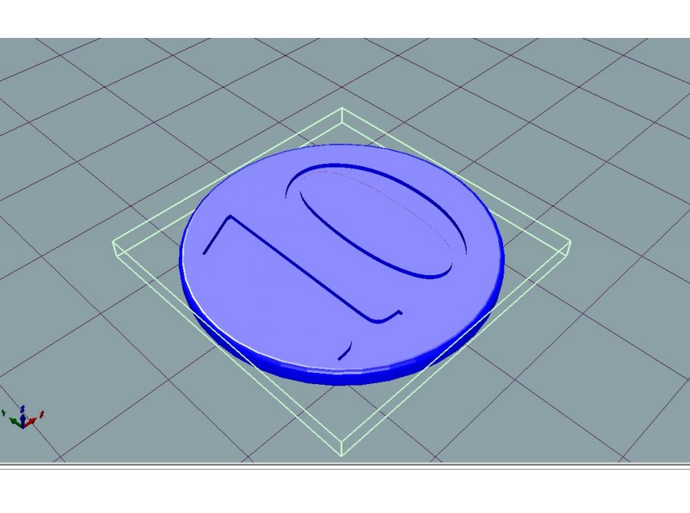 儿童游戏货币10元3D打印模型