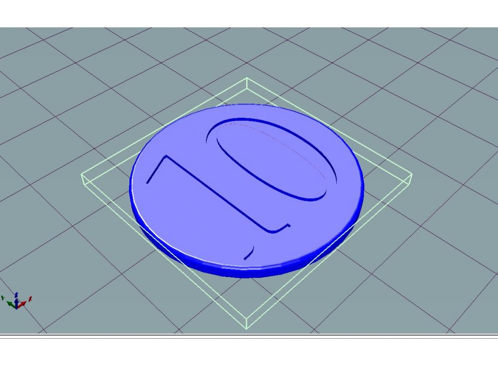 儿童游戏货币10元3D打印模型