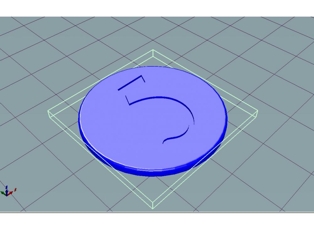 儿童游戏货币10元3D打印模型