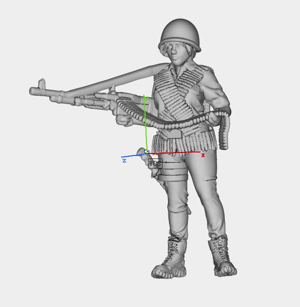女队小兵33D打印模型