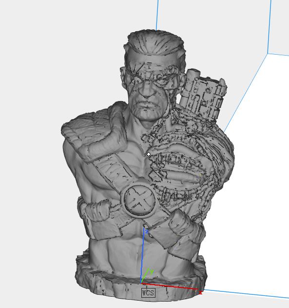 电缆奇迹半身像3D打印模型