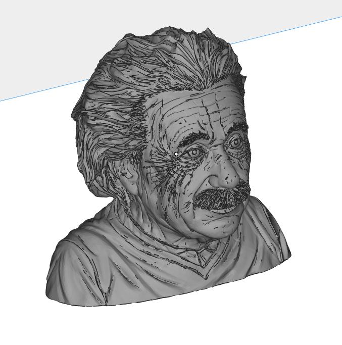 爱因斯坦3D打印模型