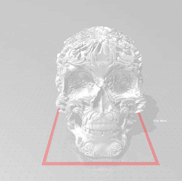 艺术骷髅3D打印模型