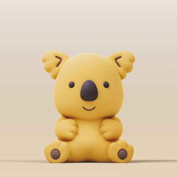 乐天小熊饼-无尾熊3D打印模型