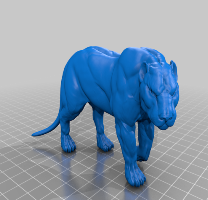 豹子3D打印模型