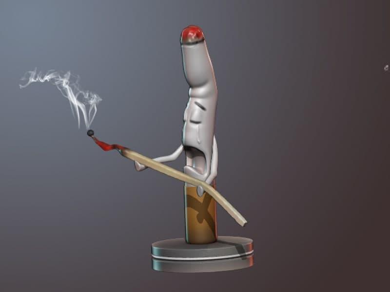 雪茄香烟3D打印模型