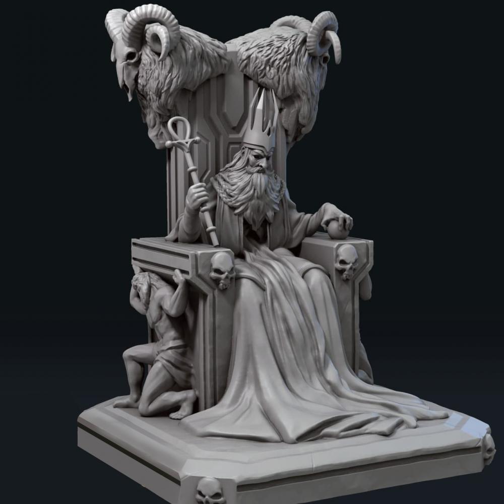 塔罗牌皇帝3D打印模型