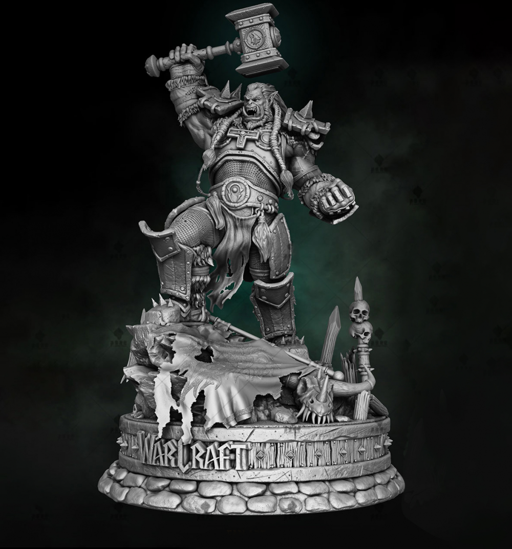 魔兽世界 萨尔3d打印模型