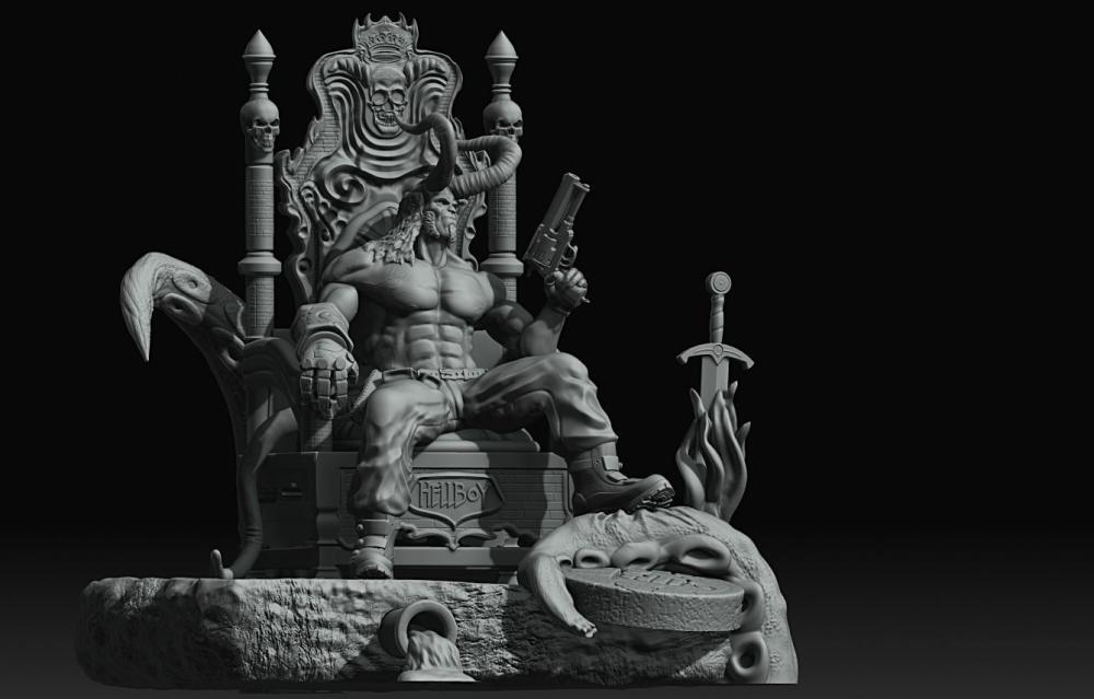 地狱男爵3D打印模型