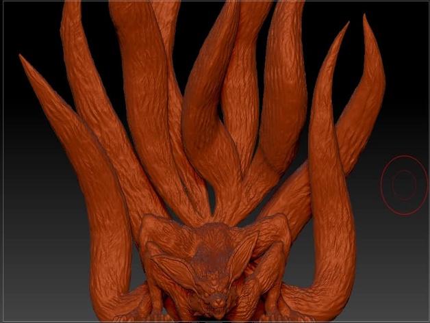 火影忍者九尾九喇嘛3D打印模型