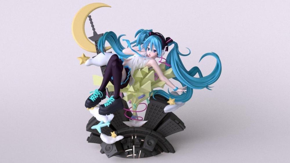 初音未来3D打印模型