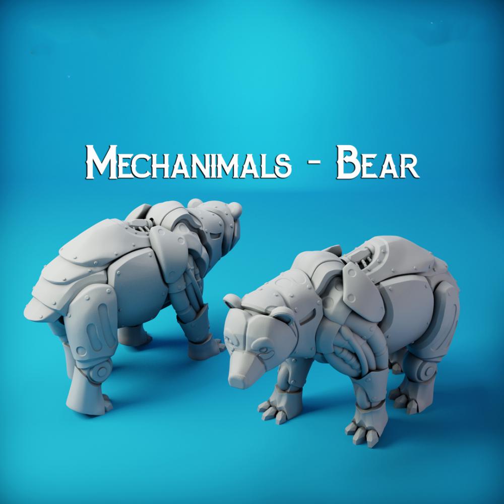 机器熊3D打印模型