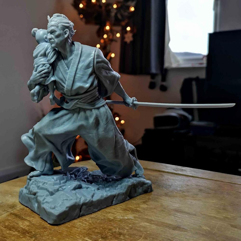 孤狼 日本武士3D打印模型