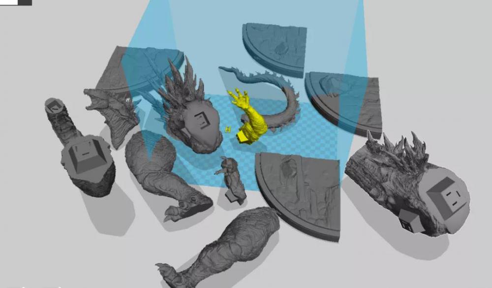 狂暴哥斯拉-美国电影《哥斯拉》3D打印模型