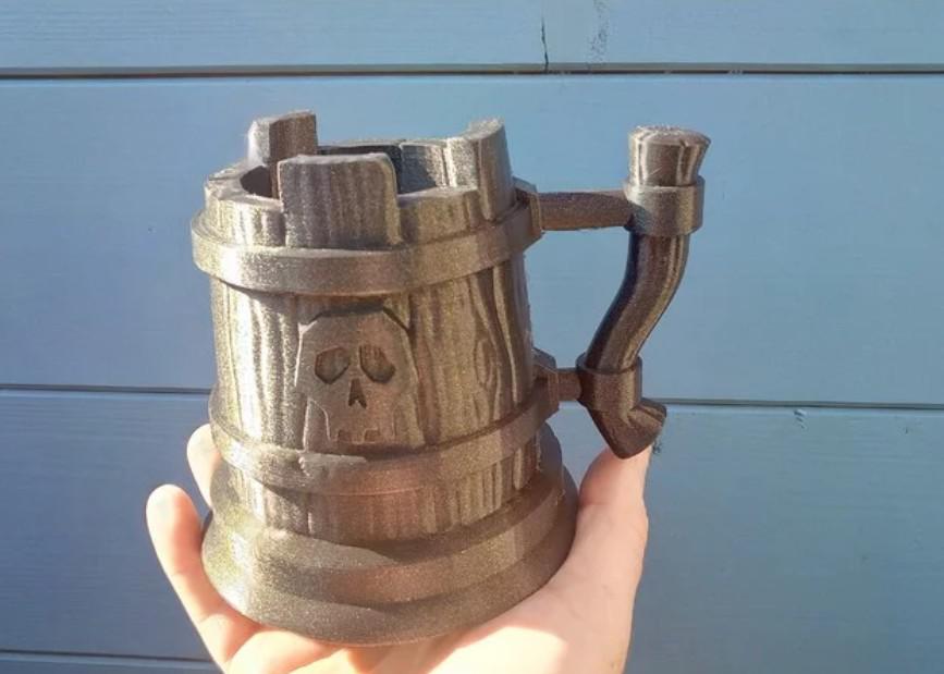 骷髅水杯3D打印模型