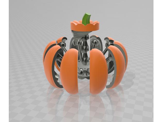 万圣节玩具 南瓜蜘蛛3D打印模型