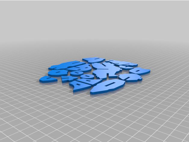 守望先锋 莱因哈特 3D拼装3D打印模型