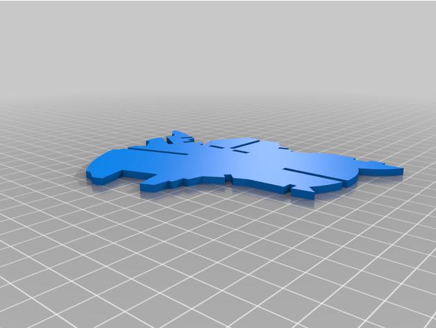 守望先锋 莱因哈特 3D拼装3D打印模型