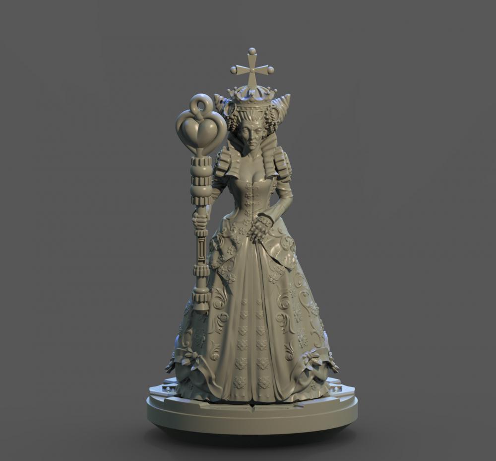 红桃皇后3D打印模型