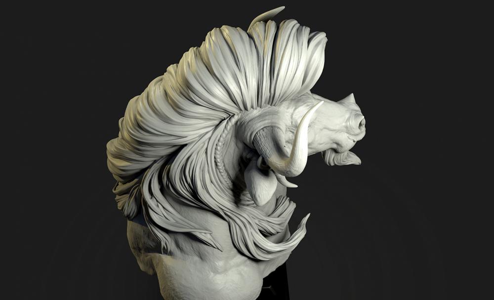 弥诺陶洛斯 牛头人3D打印模型