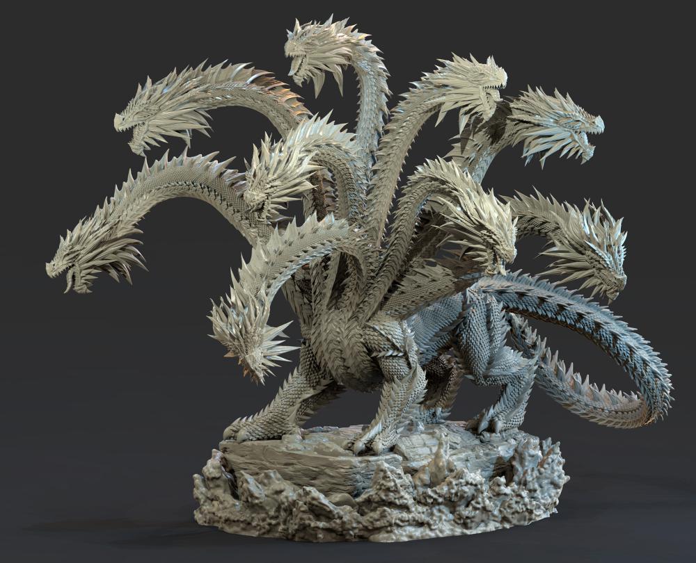九头蛇海德拉3D打印模型