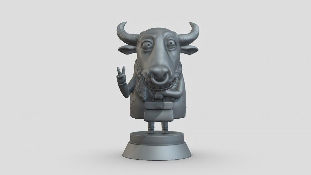 销售牛3D打印模型