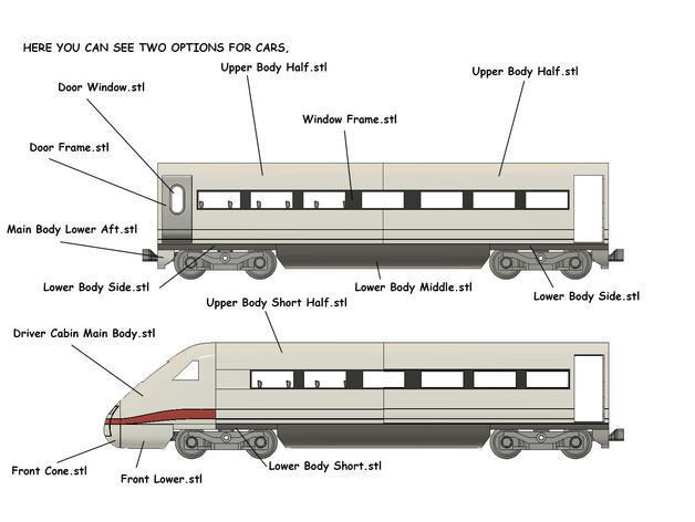 ICE OS-Railway 全3d打印铁路系统3D打印模型