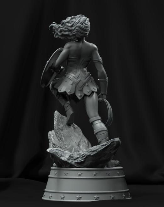 神奇女侠3D打印模型