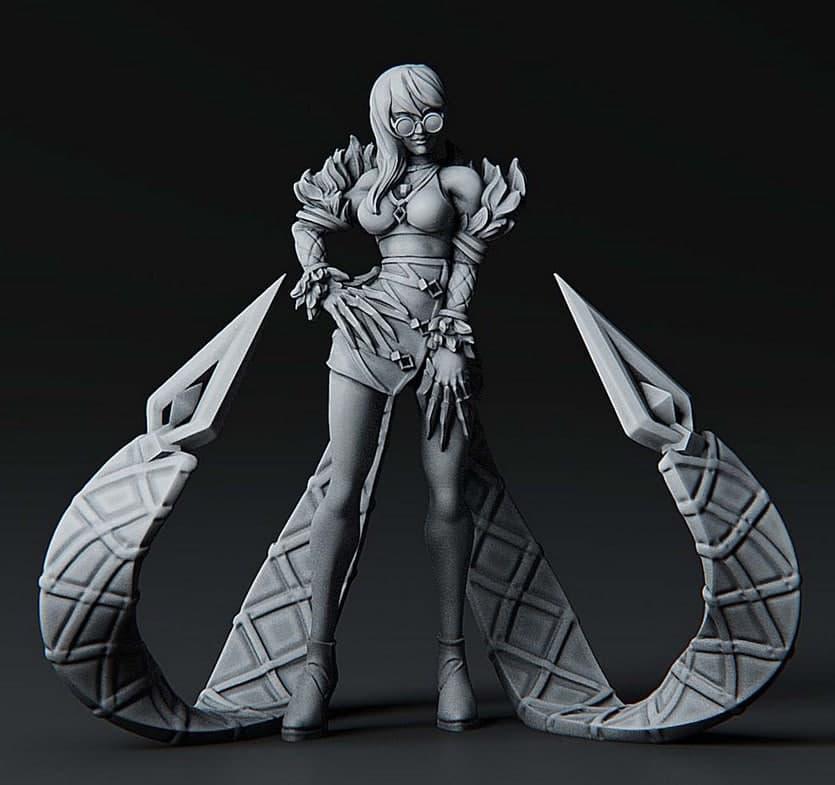 伊芙琳 寡妇制造者3D打印模型