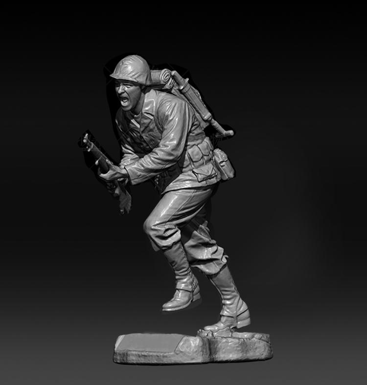 二战兵人123D打印模型