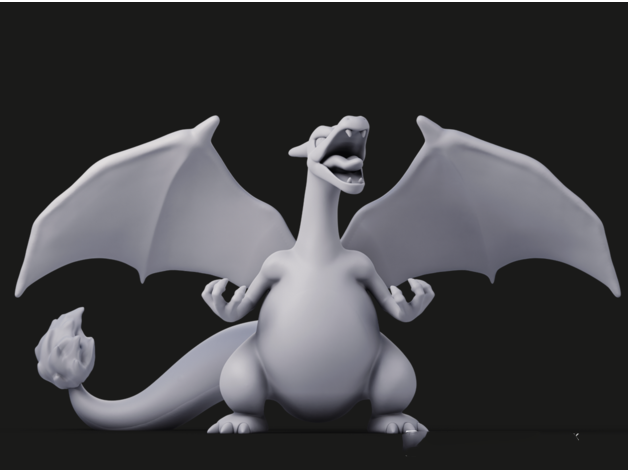 喷火龙3d打印模型