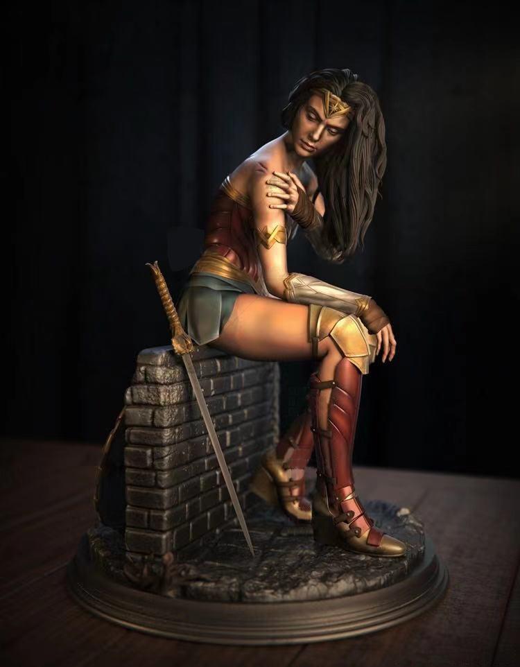 神奇女侠伤痕版3D打印模型