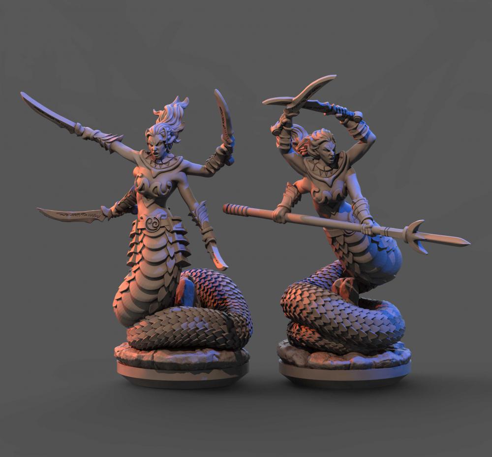 婆苏吉 蛇神3D打印模型