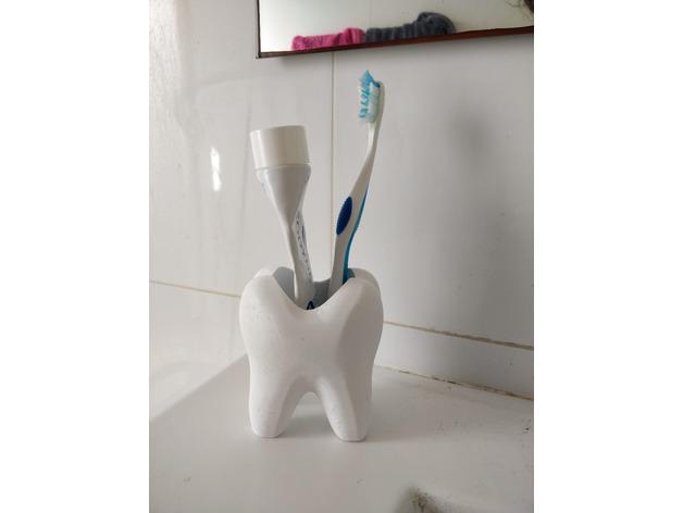 牙刷牙膏架子3D打印模型