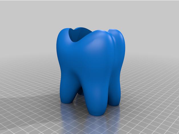牙刷牙膏架子3D打印模型