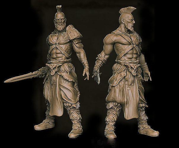 古代武士3D打印模型