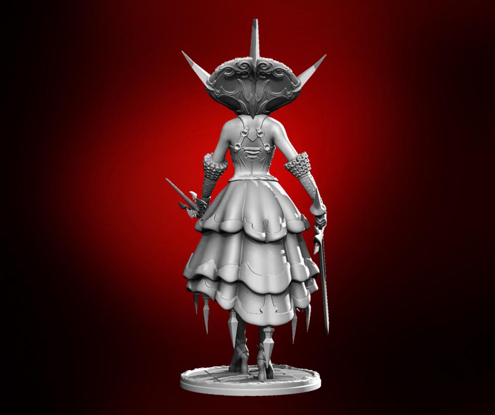 持剑女战士3D打印模型