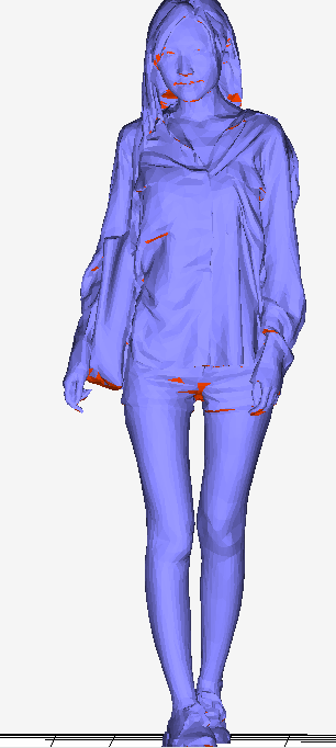 扫描的美女3D打印模型