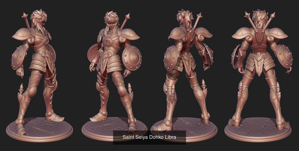 黄金圣斗士 天秤座 童虎3D打印模型