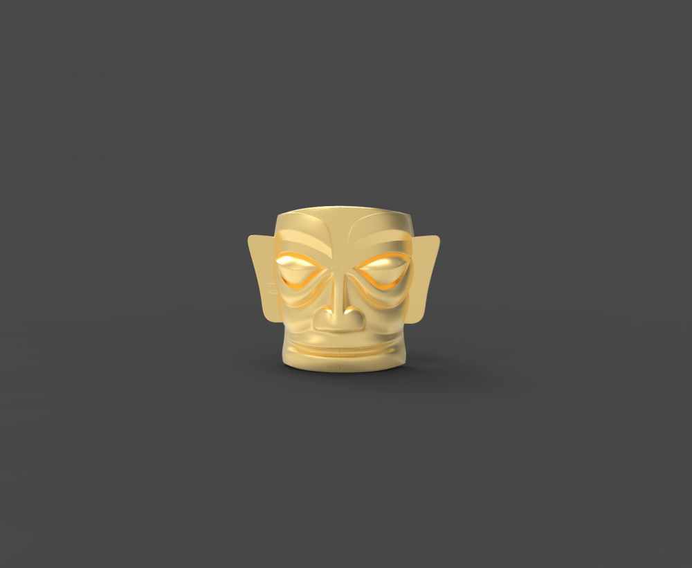 三星堆戒指3d打印模型