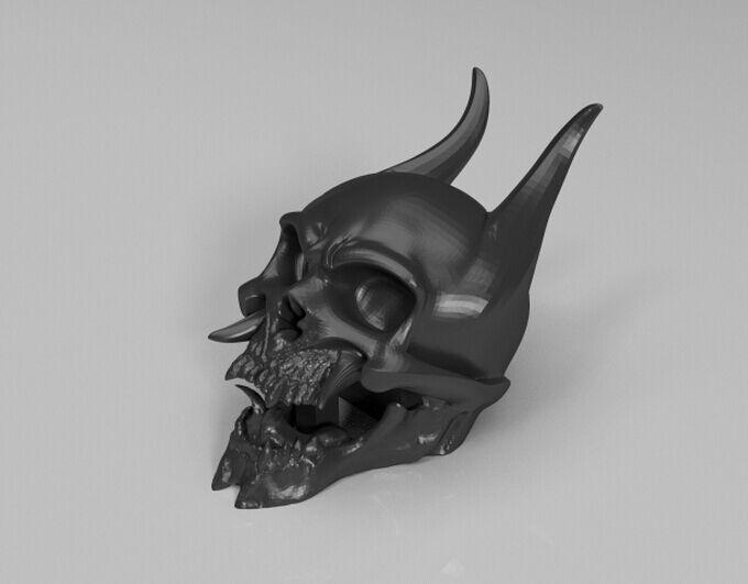恶魔头骨3D打印模型