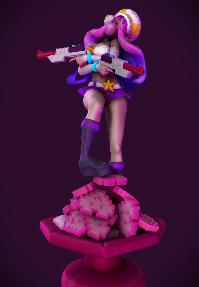 英雄联盟lol 赏金猎人 厄运小姐3d打印模型