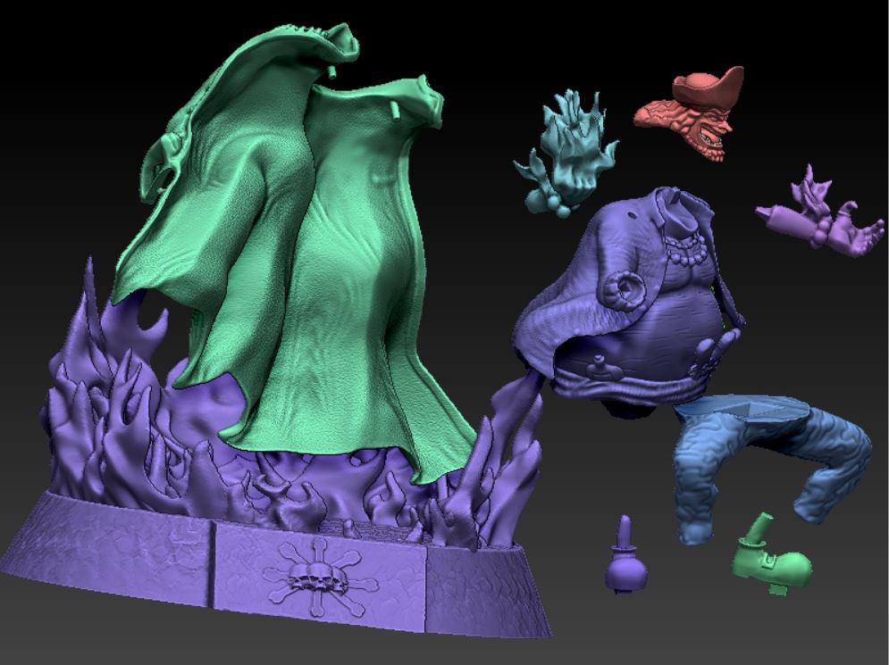 海贼王 黑胡子3D打印模型
