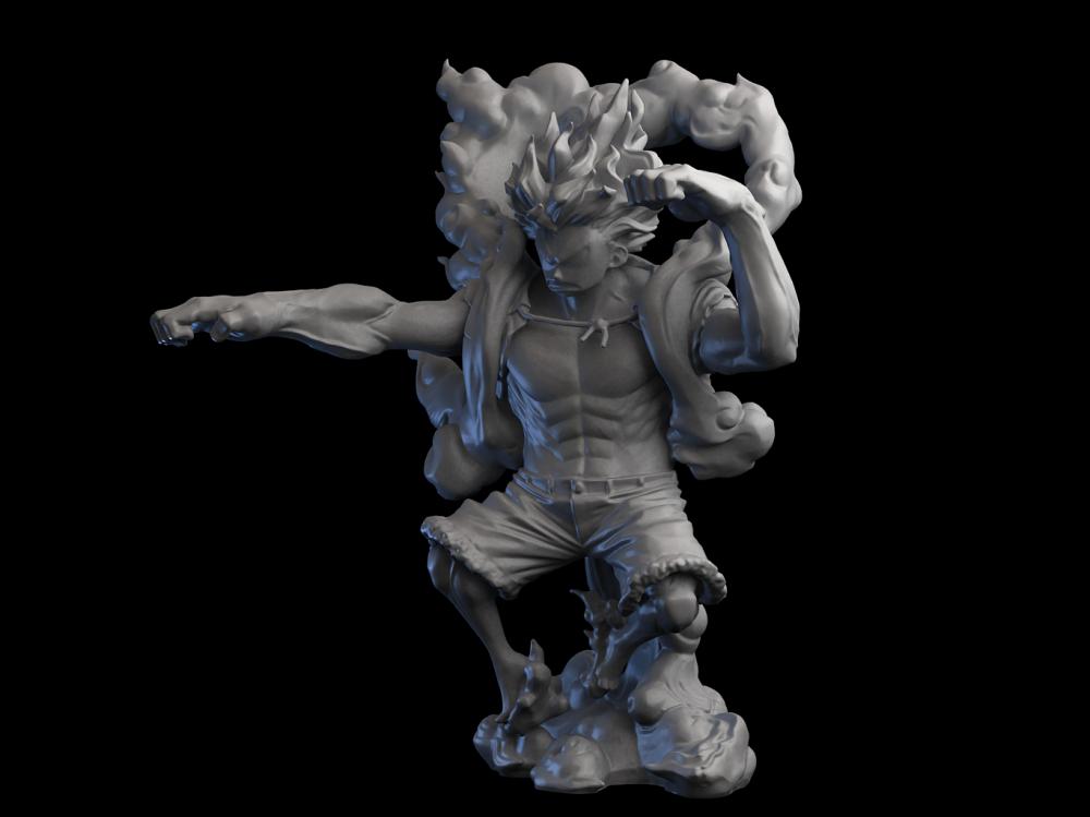 海贼王 路飞大蛇形态3D打印模型