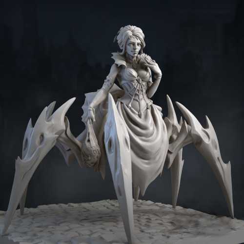 蜘蛛女王3D打印模型