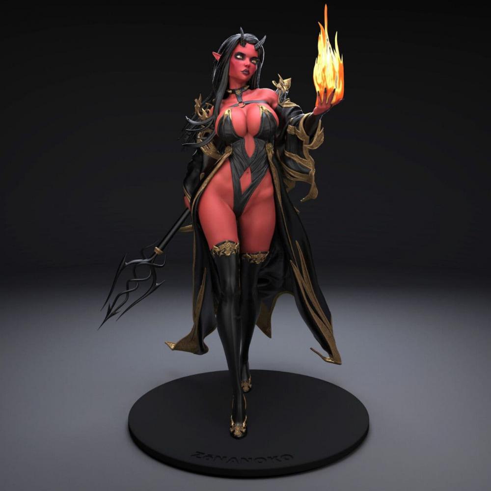 女恶魔3D打印模型