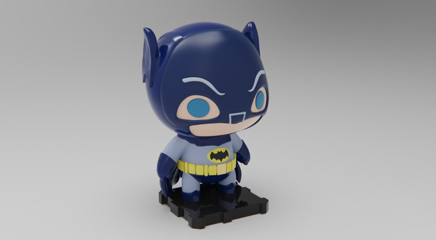 蝙蝠侠和罗宾Q版3D打印模型