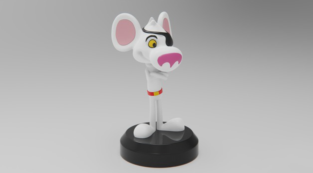 危险老鼠Q版3D打印模型