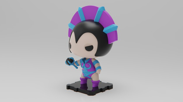 宇宙大师林恩Q版3D打印模型