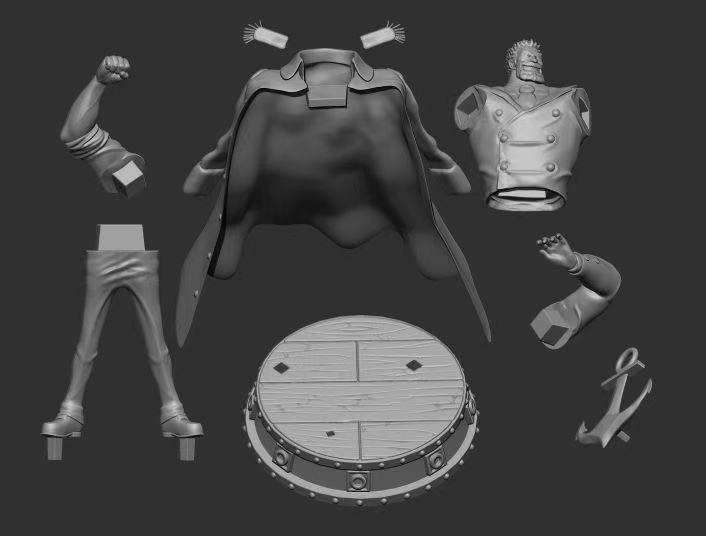 海贼王 卡普3D打印模型